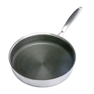 Chảo chiên bằng thép không gỉ có nắp