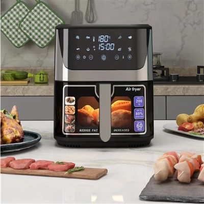 Màn hình kỹ thuật số Thép không gỉ 10L Nồi chiên không khí sâu điện cho gia đình Nồi chiên không dầu điện sâu